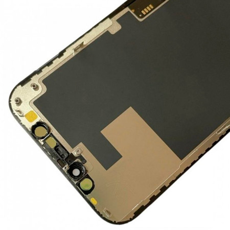 Дисплей с сенсорным экраном (модуль) iPhone 12, iPhone 12 Pro, черный, OLED GX (Класс А)