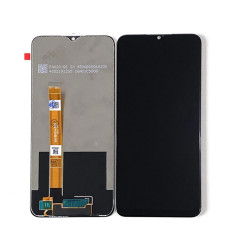 Дисплей з сенсорним екраном (модуль) Oppo A15/A15S, Realme 7i Global, версія 1, p/n: FPC-HTF065H093-A0, чорний, оригінал