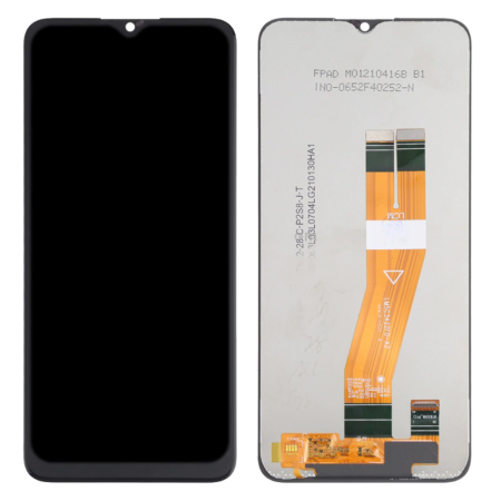 Дисплей с сенсорным экраном (модуль) Samsung A042F A04e, черный. сервисная упаковка, оригинал