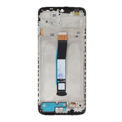 Дисплей з сенсорним екраном (модуль) Xiaomi Redmi 10C / Poco C40, чорний, з рамкою, оригінал