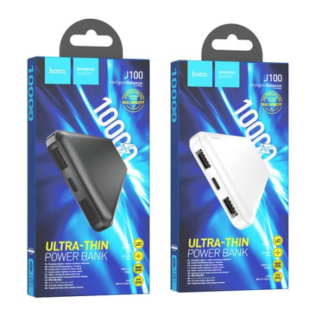Портативная батарея (Power Bank) Hoco J100 High-Ranking 10000mAh Black