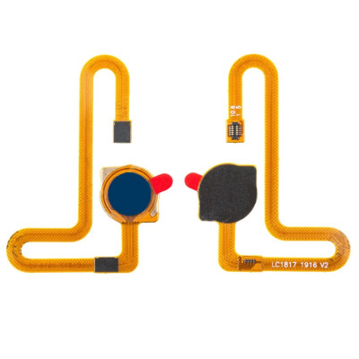 Шлейф для Xiaomi Redmi Note 8 / Note 8 2021, сканер отпечатка пальца, (Touch ID), синий