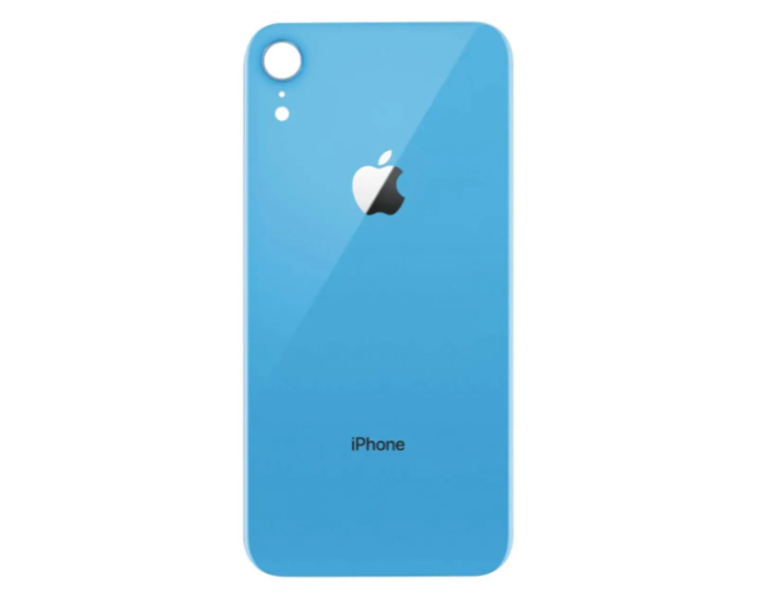 Задня панель корпуси для iPhone XR, синій (Big hole) оригінал