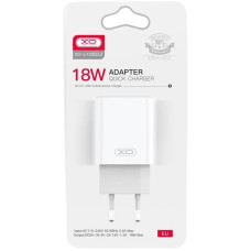 Мережеве зарядний пристрій XO L103 (1USB/QC3.0) 18W White