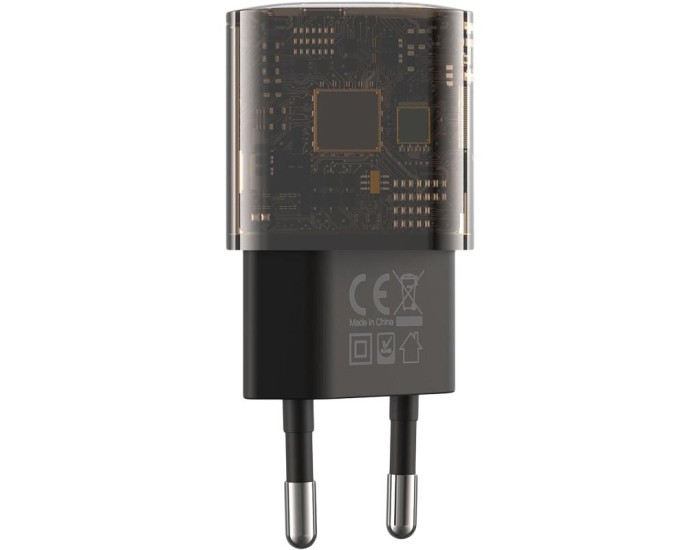 Мережеве зарядний пристрій XO CE05 1USB+1Type-C (PD30W+QC3.0 18W) Brown