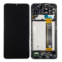 Дисплей з сенсорним екраном (модуль) Samsung A135 A13 4G, REV 5.5, чорний з рамкою