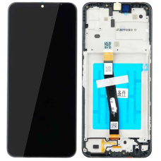 Дисплей с сенсорным экраном (модуль) Samsung A226 A22 5G, черный с рамкой, оригинал