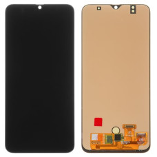 Дисплей з сенсорним екраном (модуль) Samsung A505 A50 2019, A507 A50s, чорний з вузьким обідком, OLED