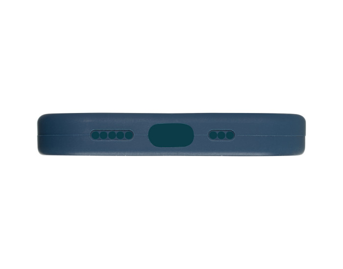 Чехол-силикон оригинал Full Soft Matte Case with MagSafe iPhone 14 Pro Темно-синий