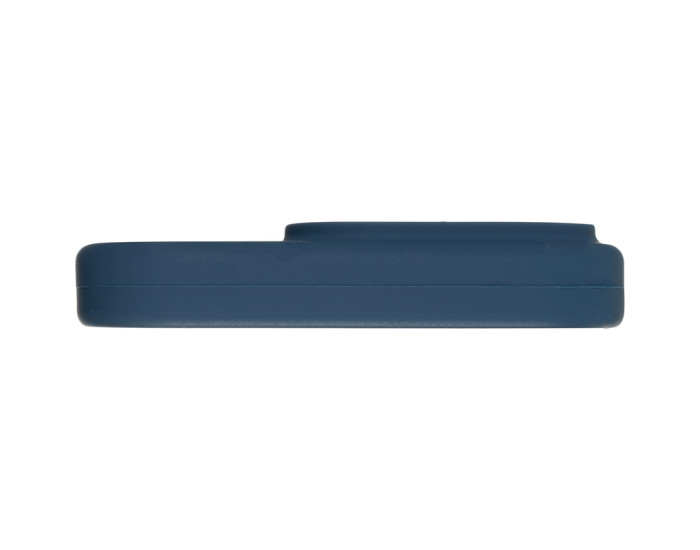 Чехол-силикон оригинал Full Soft Matte Case with MagSafe iPhone 14 Pro Темно-синий