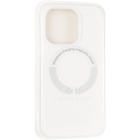 Чехол-силикон оригинал Full Soft Case MagSafe iPhone 14 Pro White