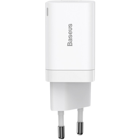 Сетевое зарядное устройство Baseus Super Si Pro Quick Charger 30W (USB-A + Type-C) (CCSUPP-E02) White