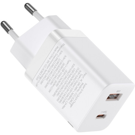 Сетевое зарядное устройство Baseus Super Si Pro Quick Charger 30W (USB-A + Type-C) (CCSUPP-E02) White