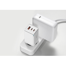 Мережеве зарядний пристрій Baseus GaN5 Pro Fast Charger (2C+U 65W) + Кабель Type-C toType-C (100W)(CCGP120202) 1m White