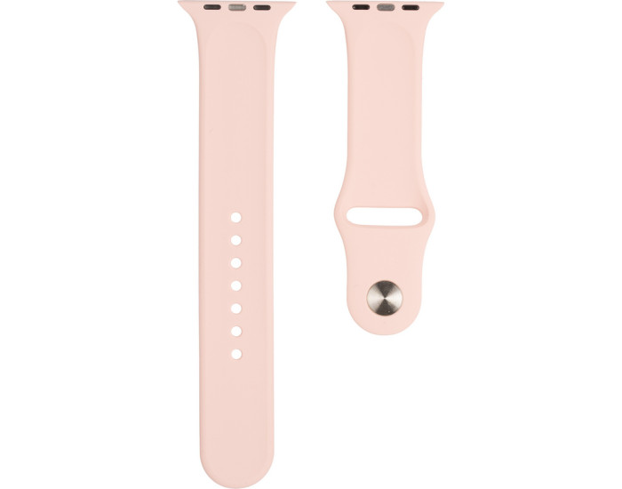 Силиконовый ремешок для Apple Watch Series 42 / 44 / 45 / 49 mm (Pink Sand)