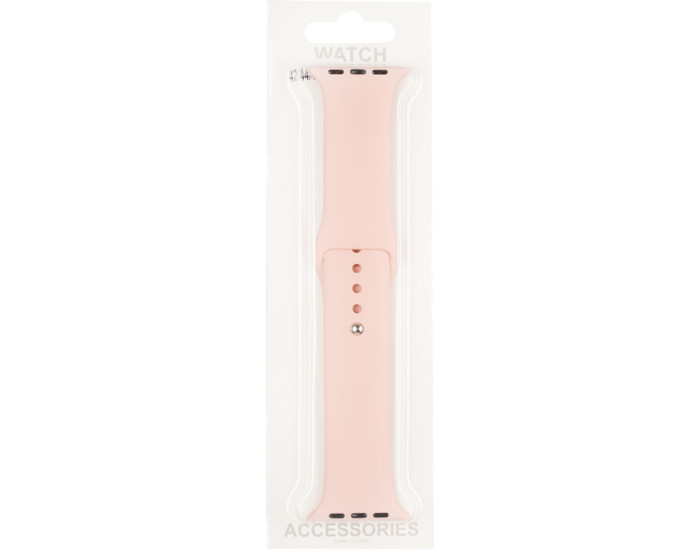 Силиконовый ремешок для Apple Watch Series 42 / 44 / 45 / 49 mm (Pink Sand)