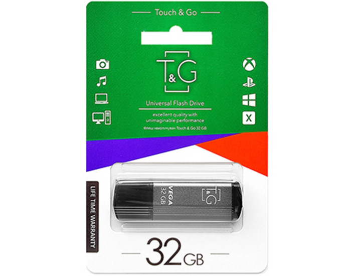 Флешка USB 32Gb T&G Vega 121 Grey