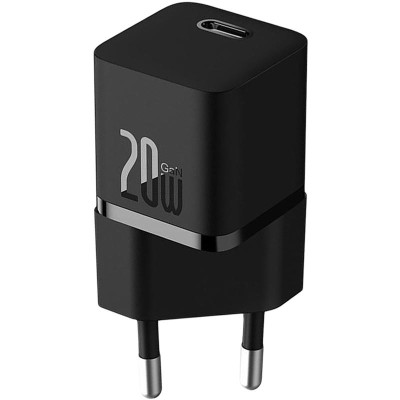 Сетевое зарядное устройство Baseus GaN5 20W 1Type-C (CCGN050101) (Черный \ Black)