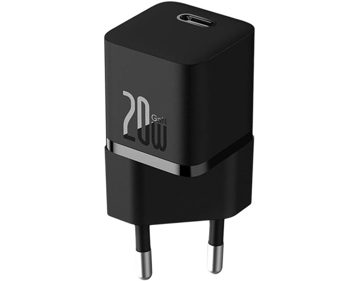 Мережеве зарядний пристрій Baseus GaN5 20W 1Type-C (CCGN050101) (Чорний  Black)