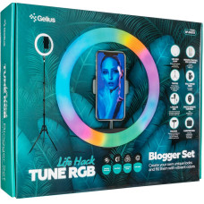 Кольцевая лампа Gelius Pro Blogger Set Life Hack Tune RGB GP-BS003