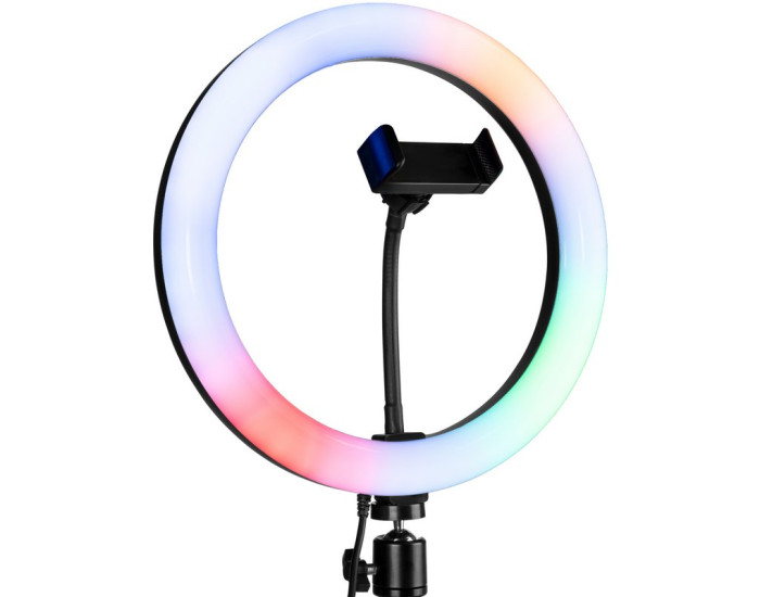 Кольцевая лампа Gelius Pro Blogger Set Life Hack Tune RGB GP-BS003