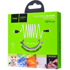 Кабель Hoco X21 Plus Silicone Micro USB (1m) (Чорний / Білий)
