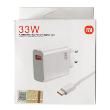 Сетевое зарядное устройство Xiaomi (OR) 33W с кабелем Type-C to Type-C