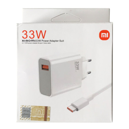 Сетевое зарядное устройство Xiaomi (OR) 33W с кабелем Type-C to Type-C