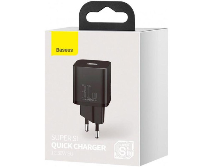 Мережеве зарядний пристрій Baseus Super Si 30W 1Type-C (CCSUP-J02) (Білий)