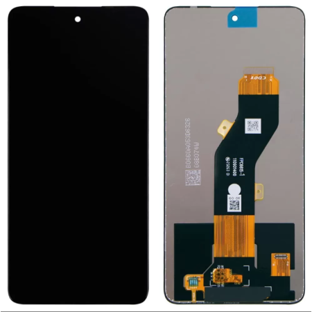 Дисплей с сенсорным экраном (модуль) Tecno Pop 8 / Spark Go 2024 BG6 / Spark 20 KJ5n / Spark 20C BG7n / Infinix Hot 40i, черный, оригинал (Класс B)