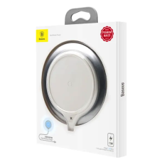 Беспроводная зарядка Baseus Metal Wireless Charger (WXJS-S2) (Silver/White)