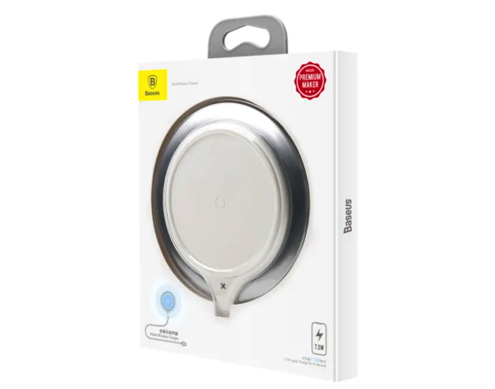 Беспроводная зарядка Baseus Metal Wireless Charger (WXJS-S2) (Silver/White)