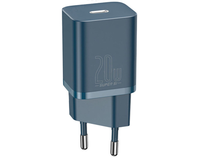 Мережеве зарядний пристрій Baseus Super Si Quick Charger 1C 20W EU (CCSUP-B03) Blue