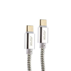 Кабель USB Aspor A166 Type-C (1.2m) Silver