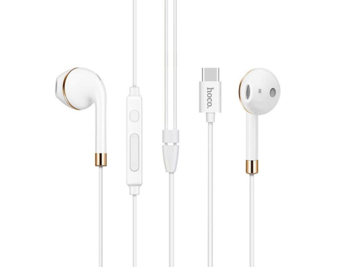 Проводные наушники Type-C Hoco L8 White