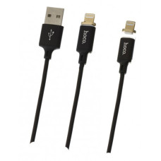 Кабель USB Hoco U28 Lightning Magnetic Adsorption Black