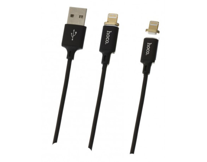 Кабель USB Hoco U28 Lightning Magnetic Adsorption Black