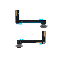 Шлейф iPad Air, iPad 5, коннектора зарядки, с компонентами, черный