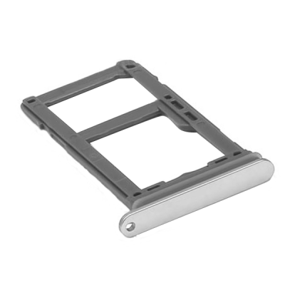 Тримач SIM-карты для Samsung G950F Galaxy S8, G955F Galaxy S8 Plus, Dual Sim, серебрo