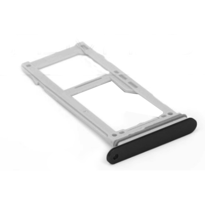 Тримач SIM-карты для Samsung G965F Galaxy S9 Plus, Dual Sim, чорний