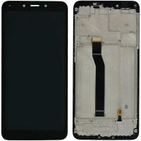 Дисплей с сенсорным экраном (модуль) Xiaomi Redmi 6, Redmi 6A, с рамкой, черный