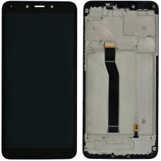 Дисплей з сенсорним екраном (модуль) Xiaomi Redmi 6, Redmi 6A, з рамкою, чорний