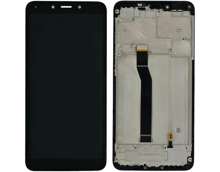 Дисплей з сенсорним екраном (модуль) Xiaomi Redmi 6 /Redmi 6A, чорний з рамкою