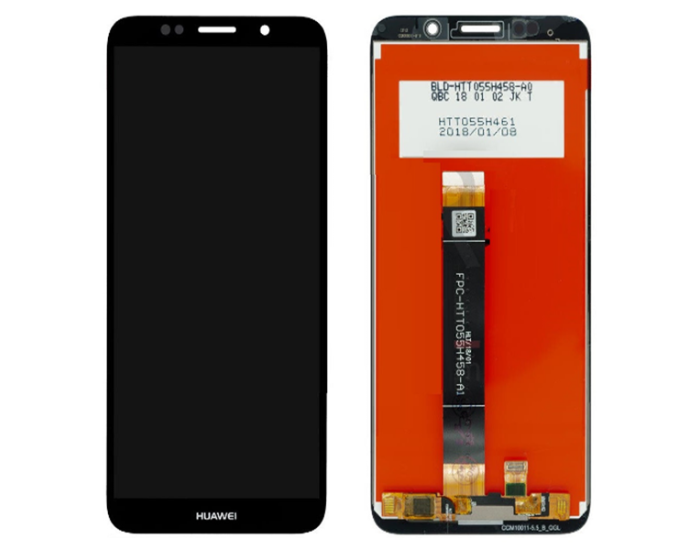 Дисплей с сенсорным экраном (модуль) Huawei Y5 (2018), Y5 Prime (2018), Honor 7A, черный с лого Huawei
