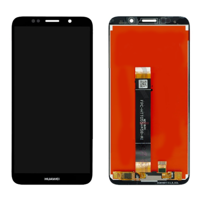 Дисплей з сенсорним екраном (модуль) Huawei Y5 (2018), Y5 Prime (2018), Honor 7A, чорний з лого Huawei