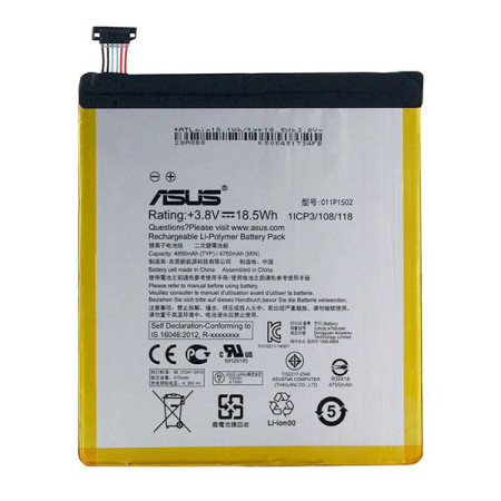 Аккумулятор C11P1502 Asus ZenPad 10 Z300C, ZenPad 10 Z300CG, ZenPad 10 Z300CL, 3400 мАч