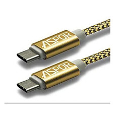 Кабель USB Aspor A166 Type-C (1.2m) Gold