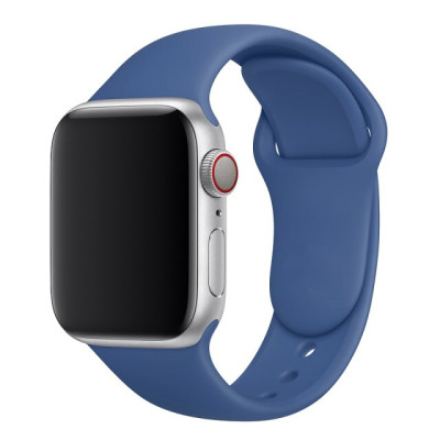 Силіконовий Ремінець для Apple Watch Series 38/40 mm (Синій / Dark Blue)
