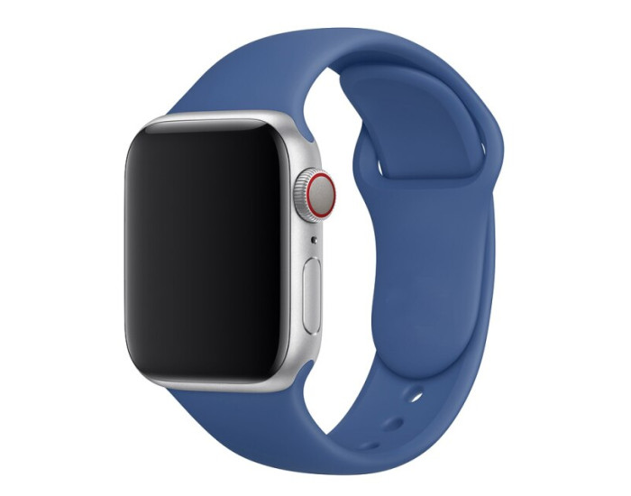 Силиконовый ремешок для Apple Watch Series 38/40 mm (Синий / Dark Blue)