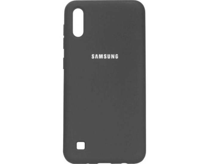 Чехол-силикон оригинал Soft Matte Samsung A105 A10 Black